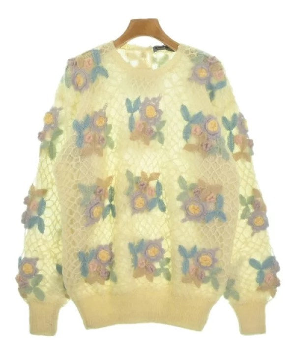 Issey Miyake 1980s Floral Embellished Knit Top