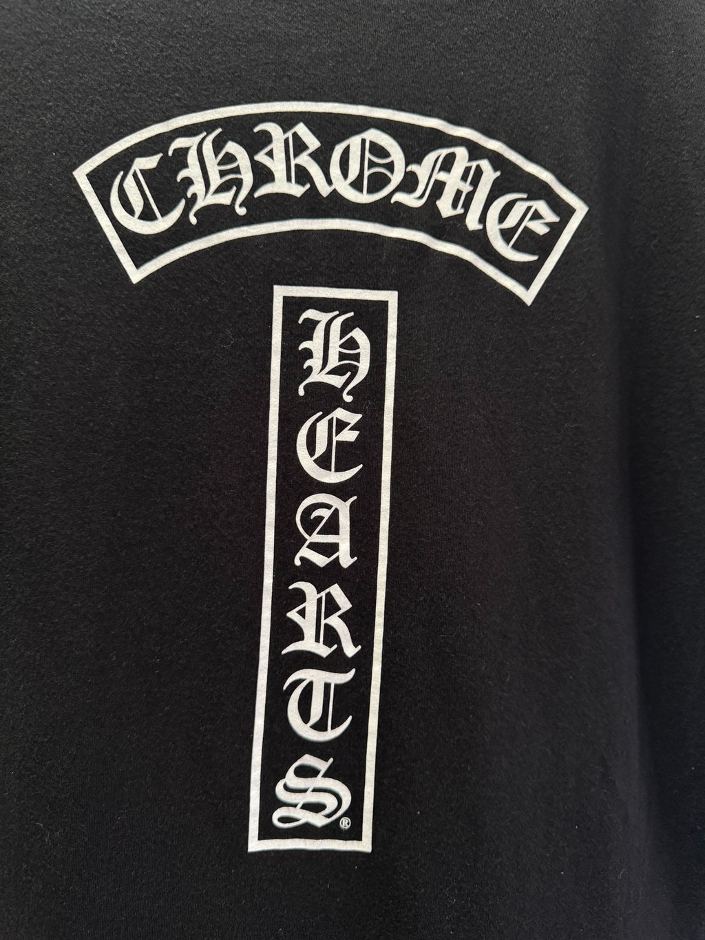 Chrome Hearts Horseshoe V-Neck Short Sleeve Top