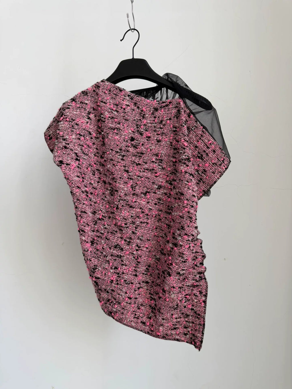 Comme Des Garcons Rei Kawakubo 2013 Tricot line asymmetric yarn-spliced top