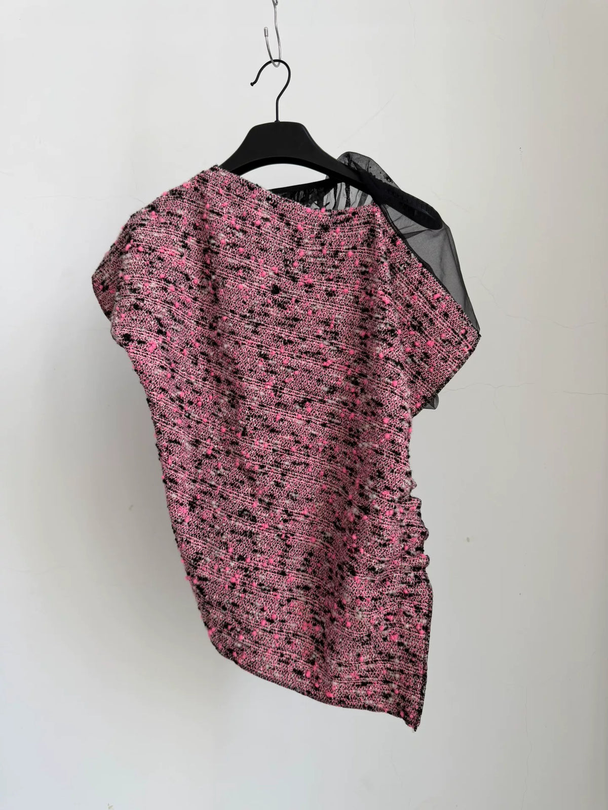 Comme Des Garcons Rei Kawakubo 2013 Tricot line asymmetric yarn-spliced top