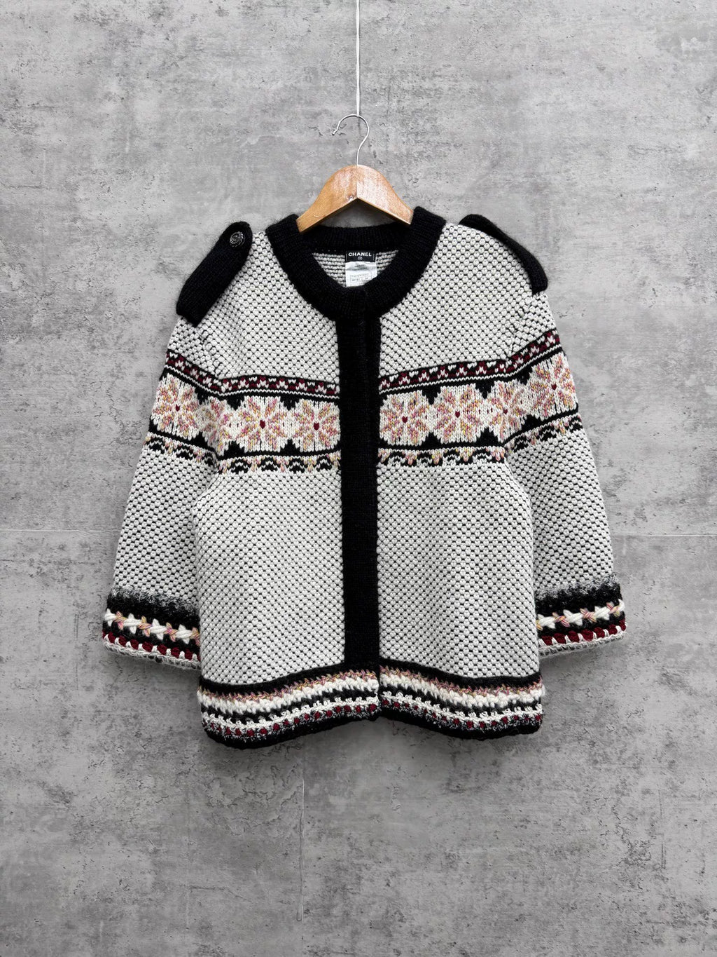 Chanel Snowflake Jacquard Tweed Knit Jacket