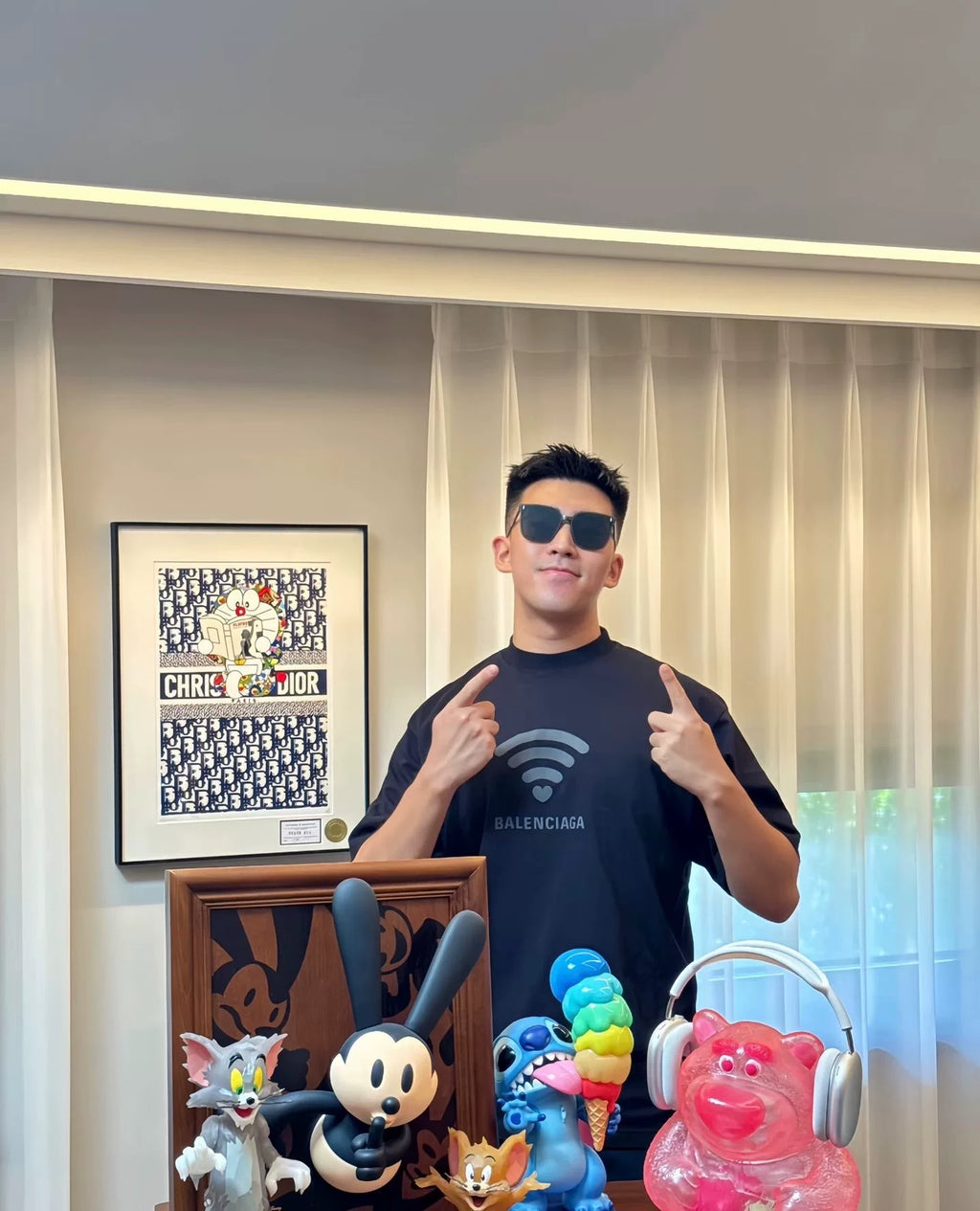Balenciaga Black Wifi Short Sleeve Shirt