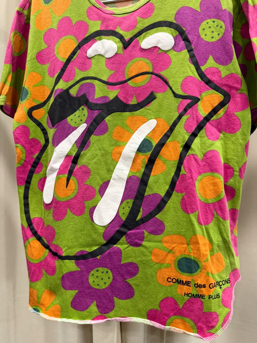 Comme des Garçons CDG Rolling Stones Floral Short-Sleeve T-Shirt