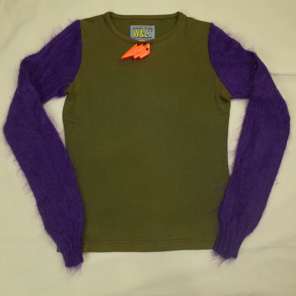 1998 Fall/Winter W&LT Walter van Beirendonck Mohair T-shirt and Vest Set