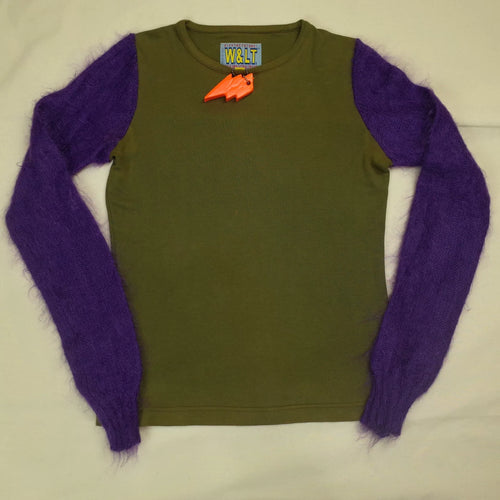 1998 Fall/Winter W&LT Walter van Beirendonck Mohair T-shirt and Vest Set