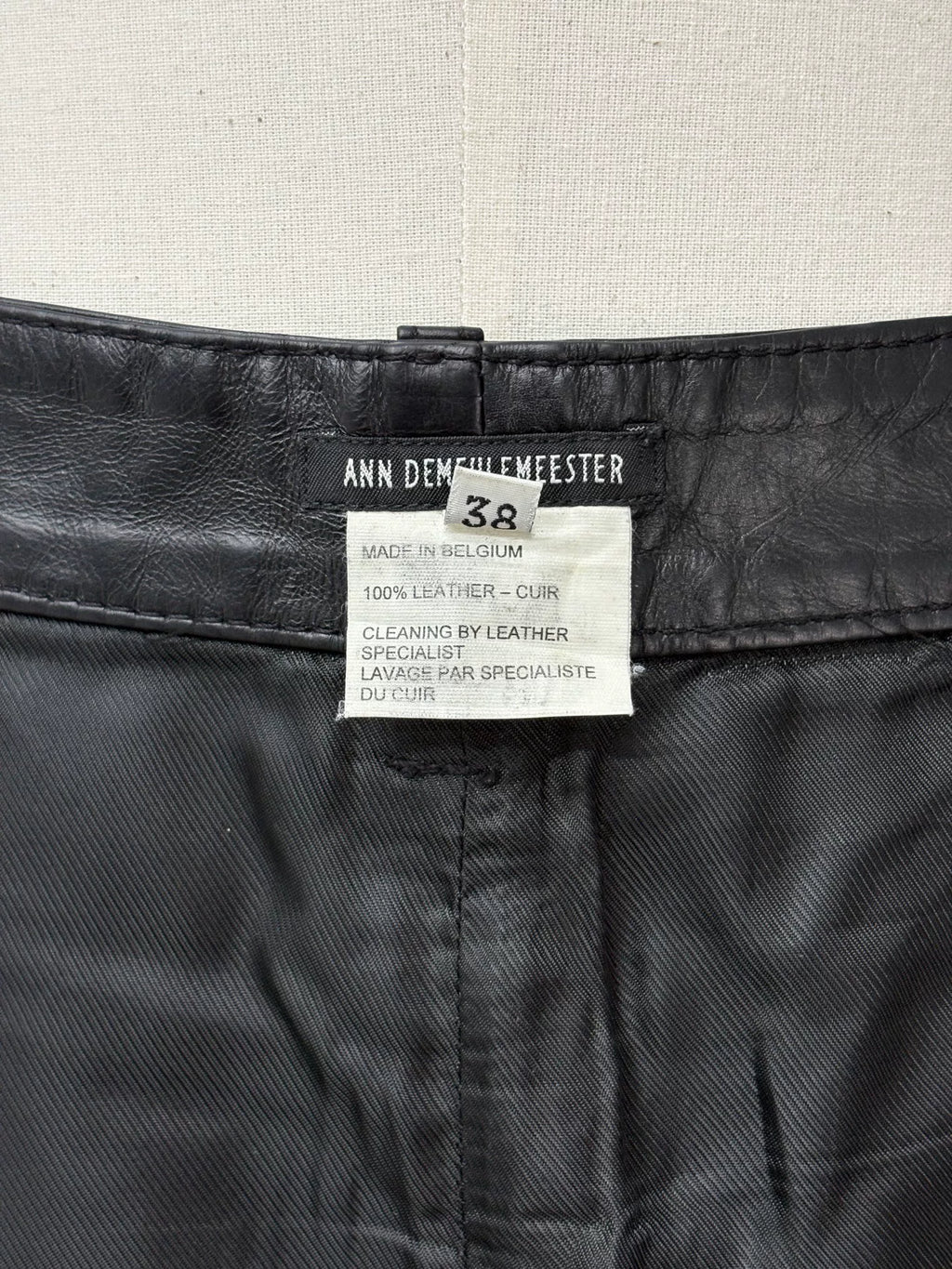 Ann Demeulemeester SS01 Runway Button-Front Mini Skirt