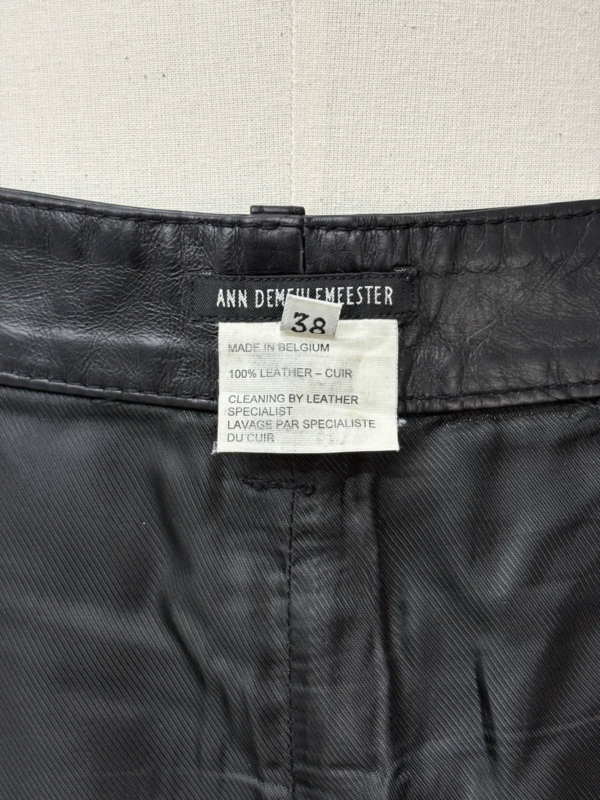 Ann Demeulemeester SS01 Runway Button-Front Mini Skirt