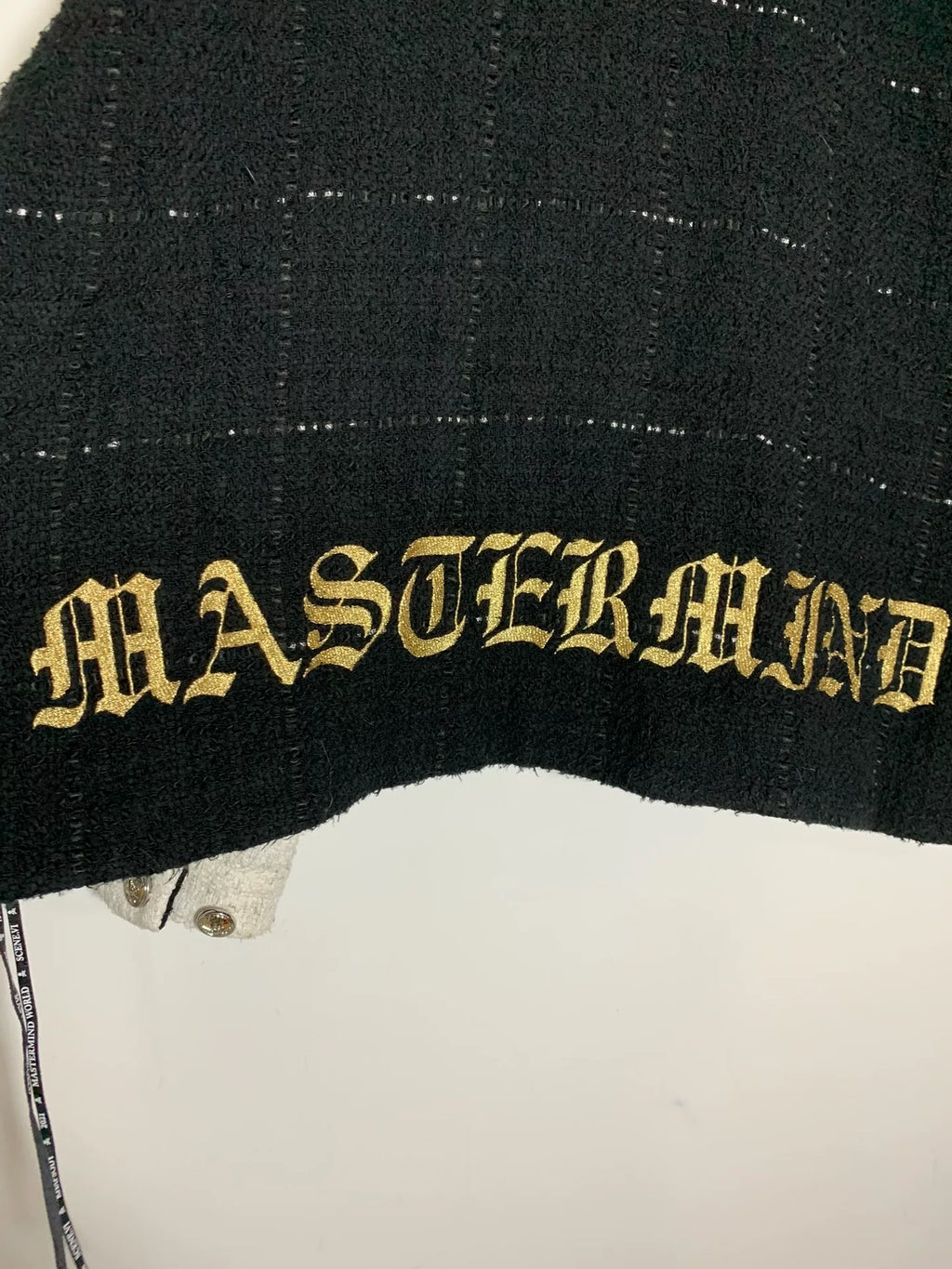 mastermind Japan Gold Thread Embroidery Cotton Linen Silk Blend Jacket