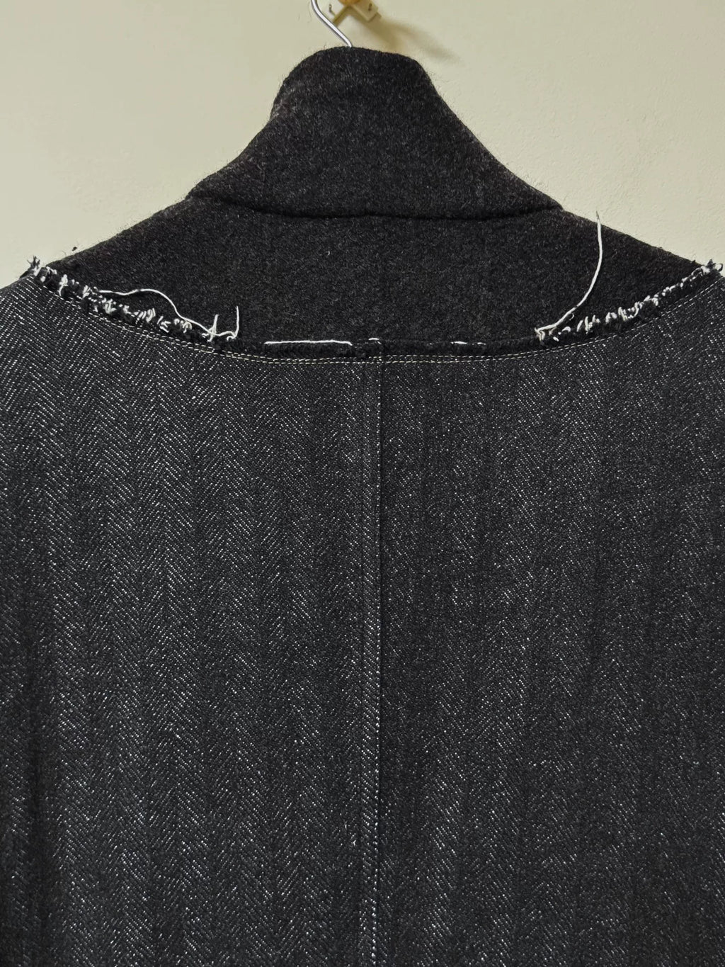 Issey Miyake 00s Raw-Edge Panel Mainline Jacket