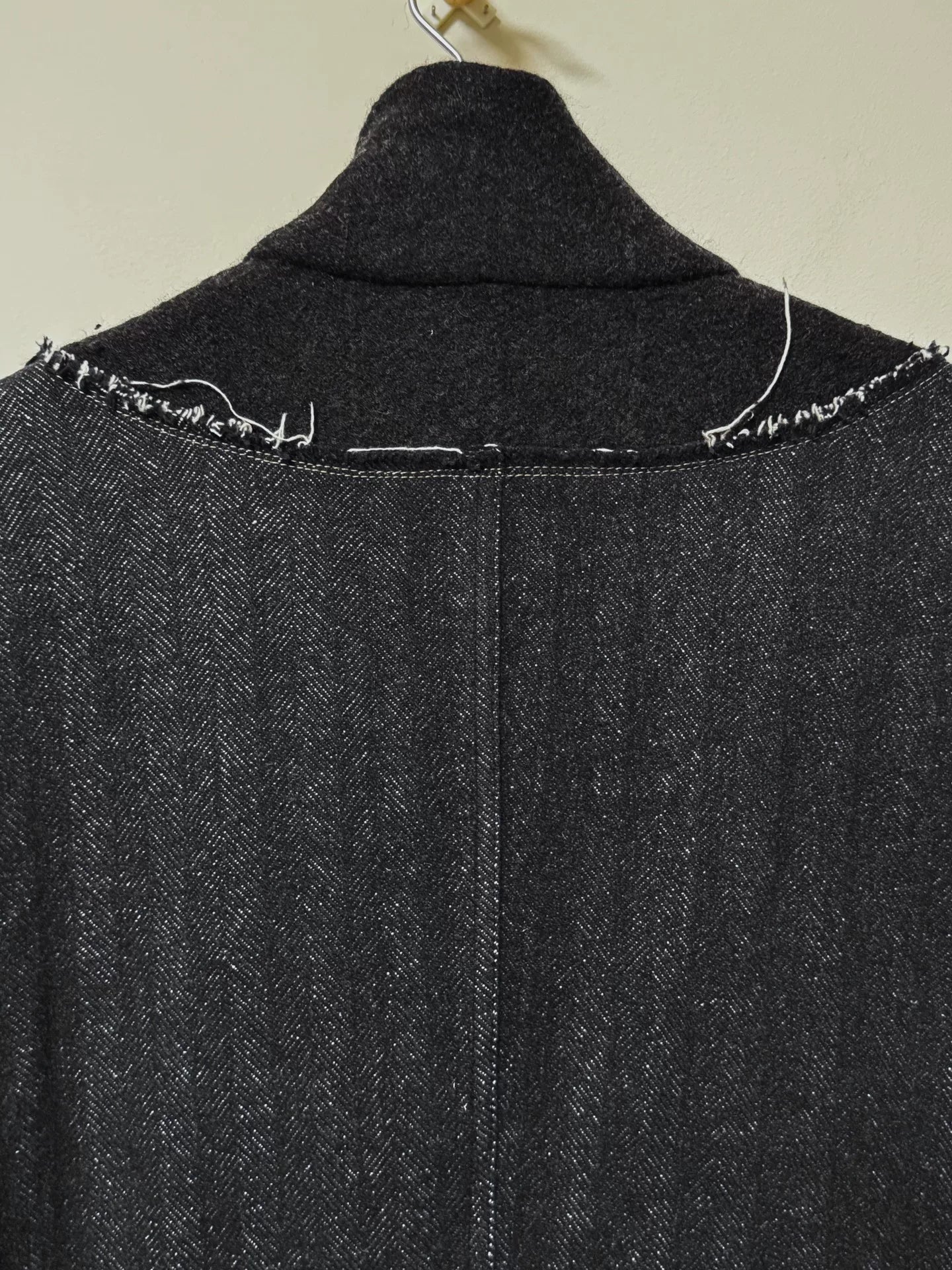 Issey Miyake 00s Raw-Edge Panel Mainline Jacket