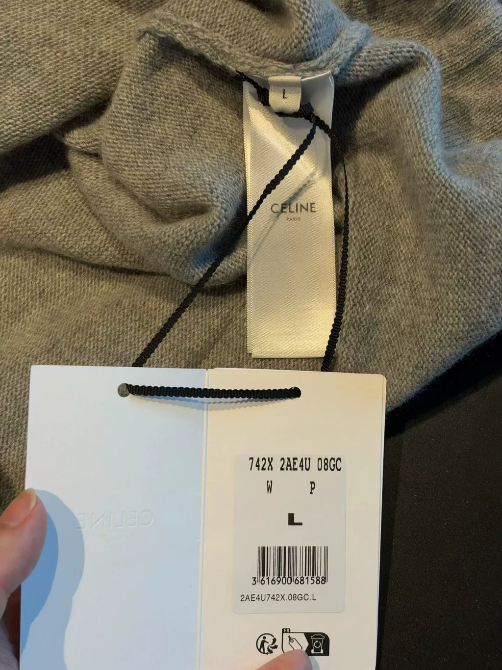 Celine Embossed Arc de Triomphe Sweater