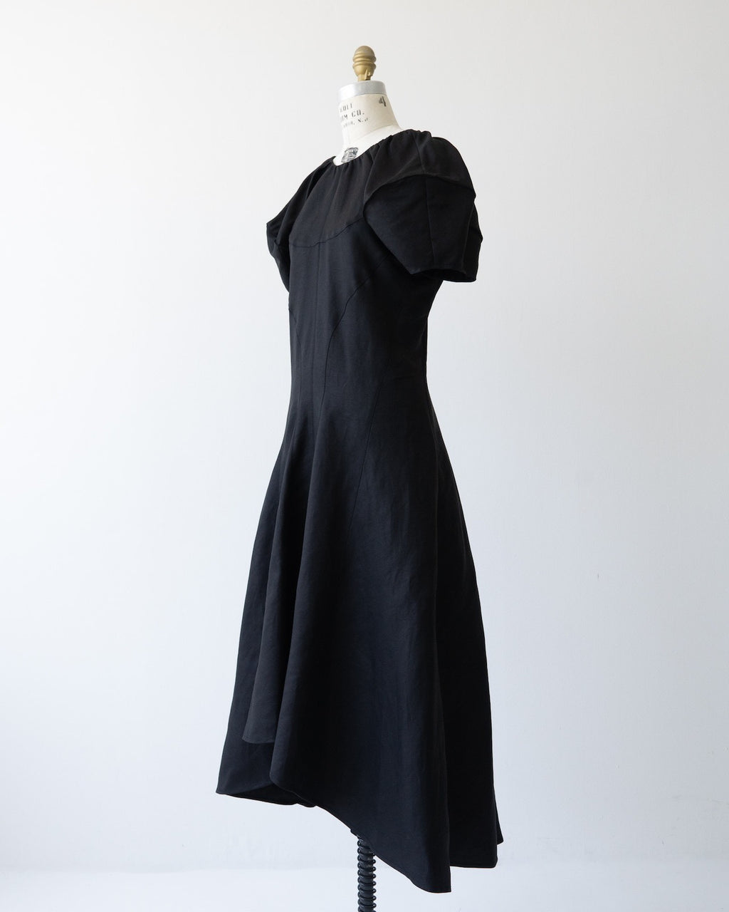 Celine Black Linen Dress
