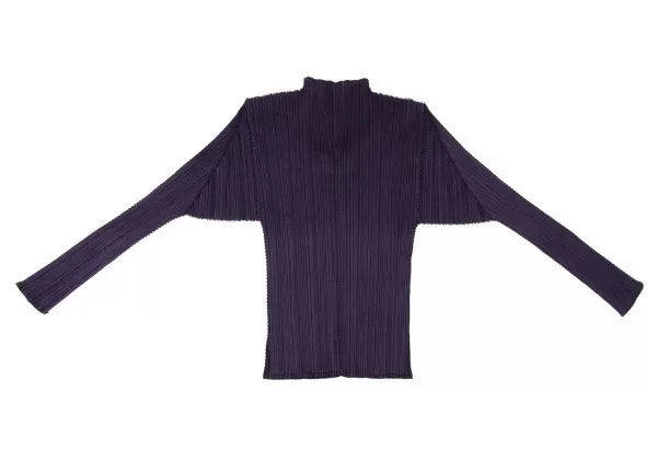 Issey Miyake Vintage Purple Pleated Top