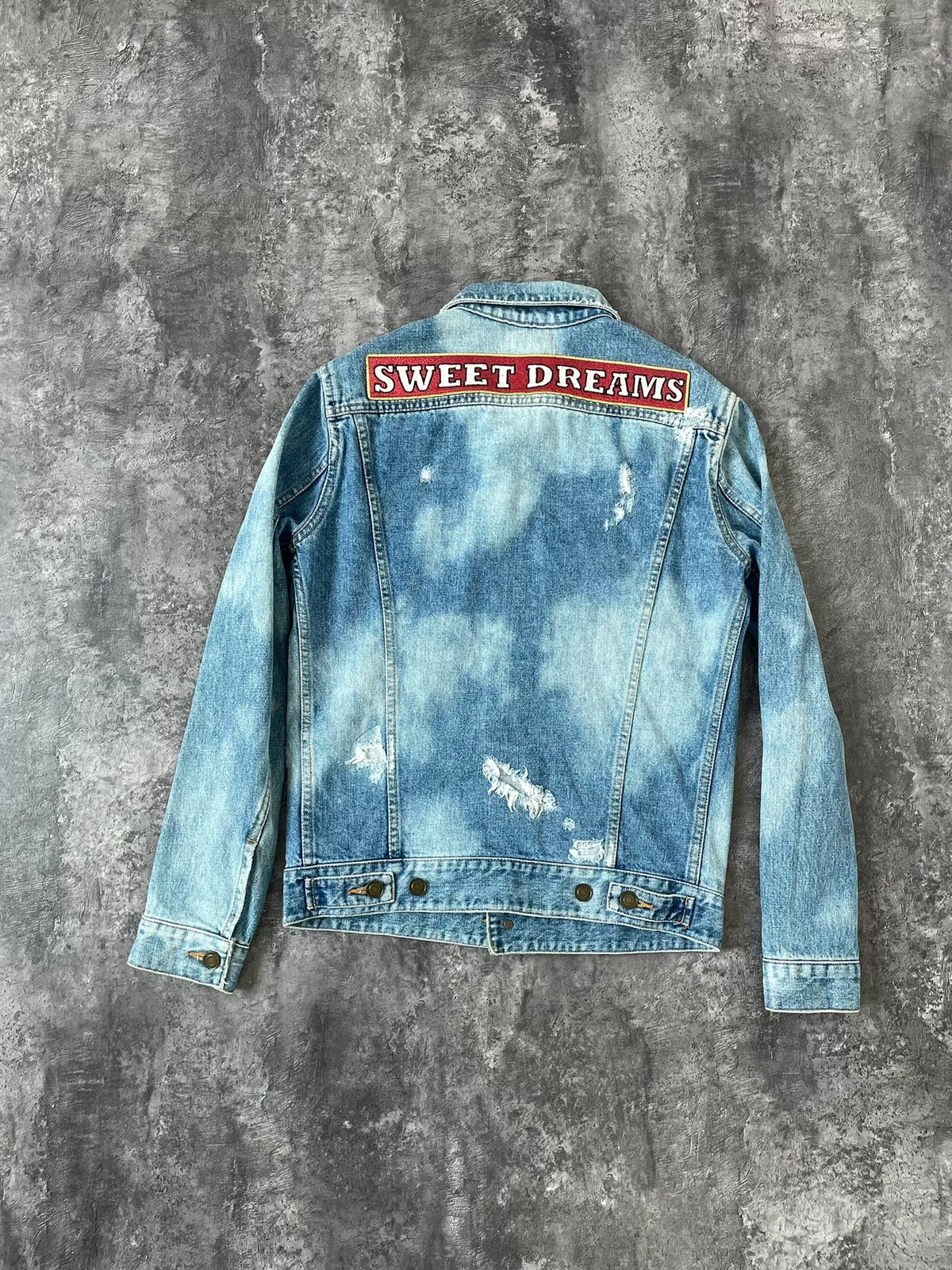 Saint Laurent SS17 Distressed Sweet Dreams  Denim Jacket