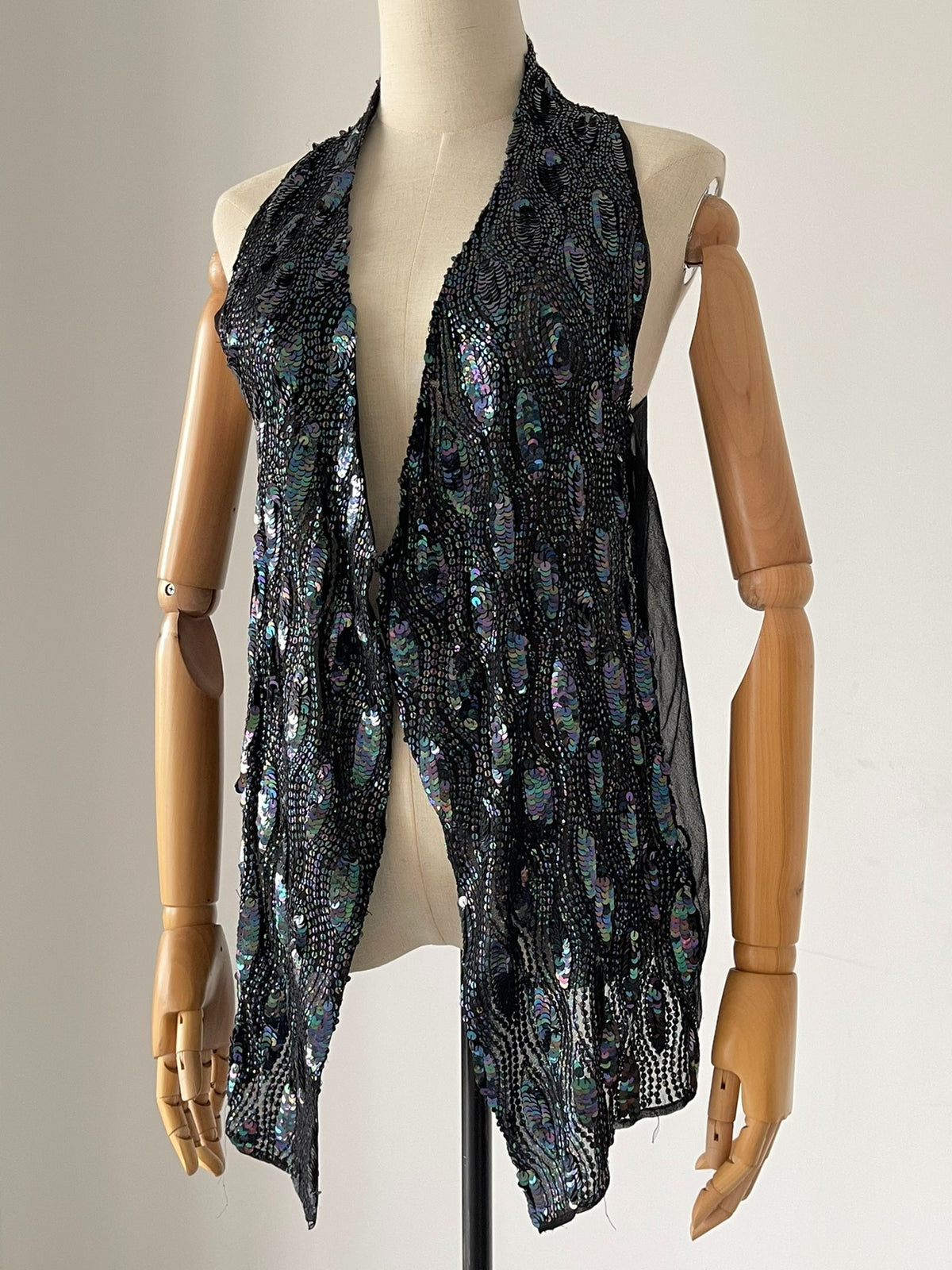 Ann Demeulemeester Scale Shimmer Silk Vest