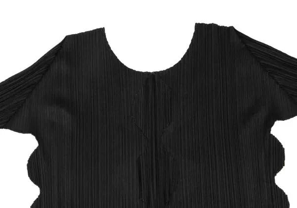 Issey Miyake Vintage Black Kelp Pleated Top