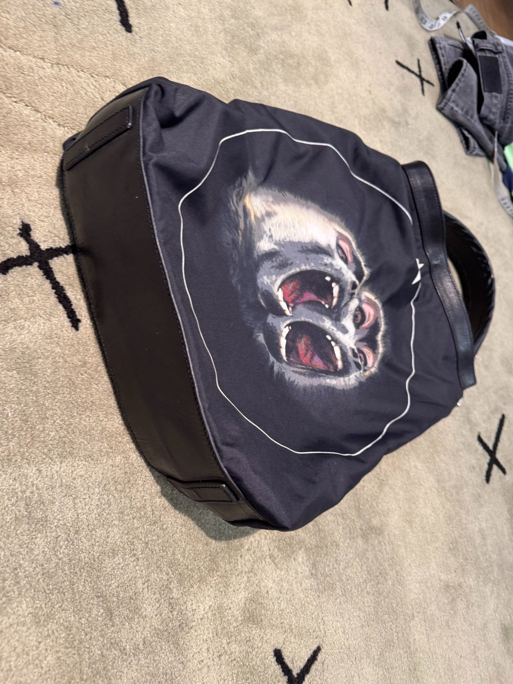 Givenchy Monkey Print Canvas Tote Bag