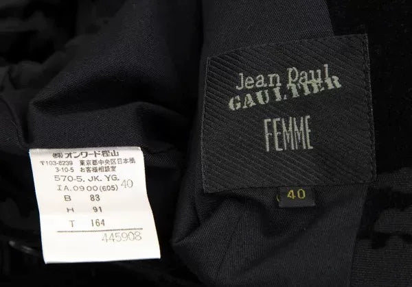 Jean Paul Gaultier Vintage Black Patterned Blazer