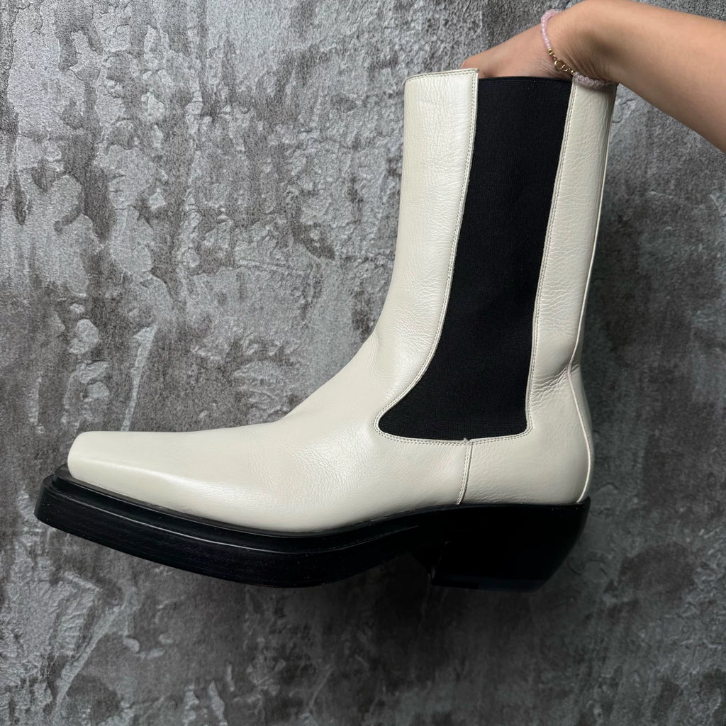 Bottega Veneta Square-Toe Chelsea Boots