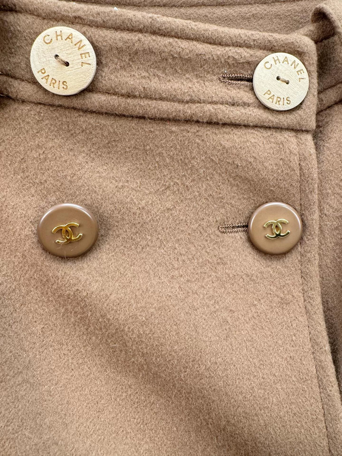 Chanel Cashmere Midi Skirt