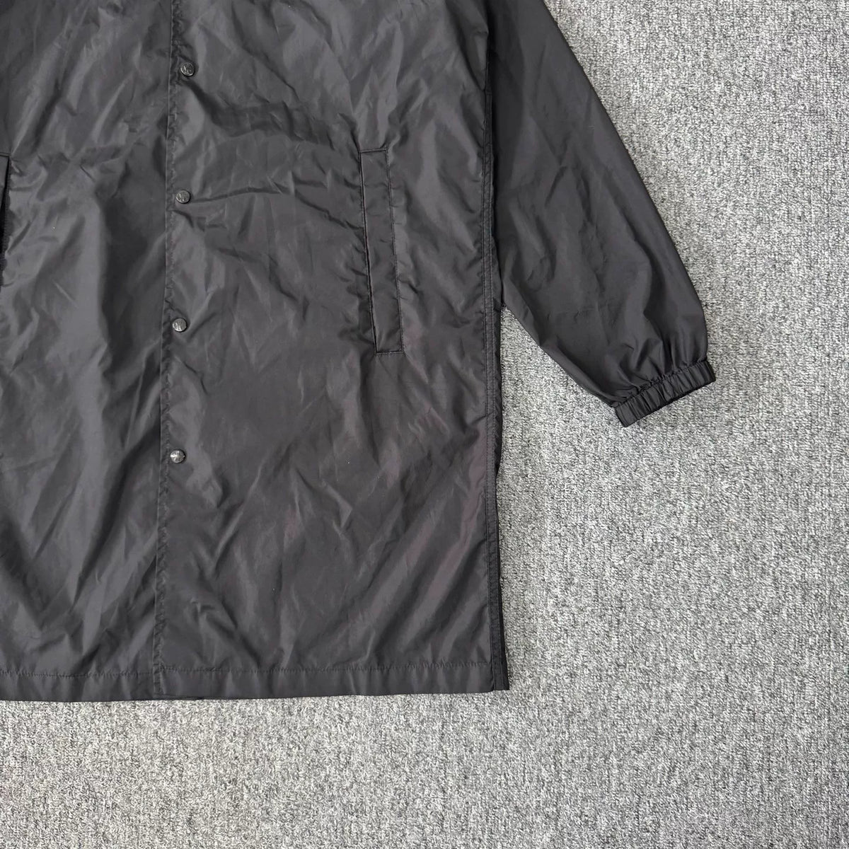 Moncler x Hiroshi Fujiwara collaboration long hooded trench coat