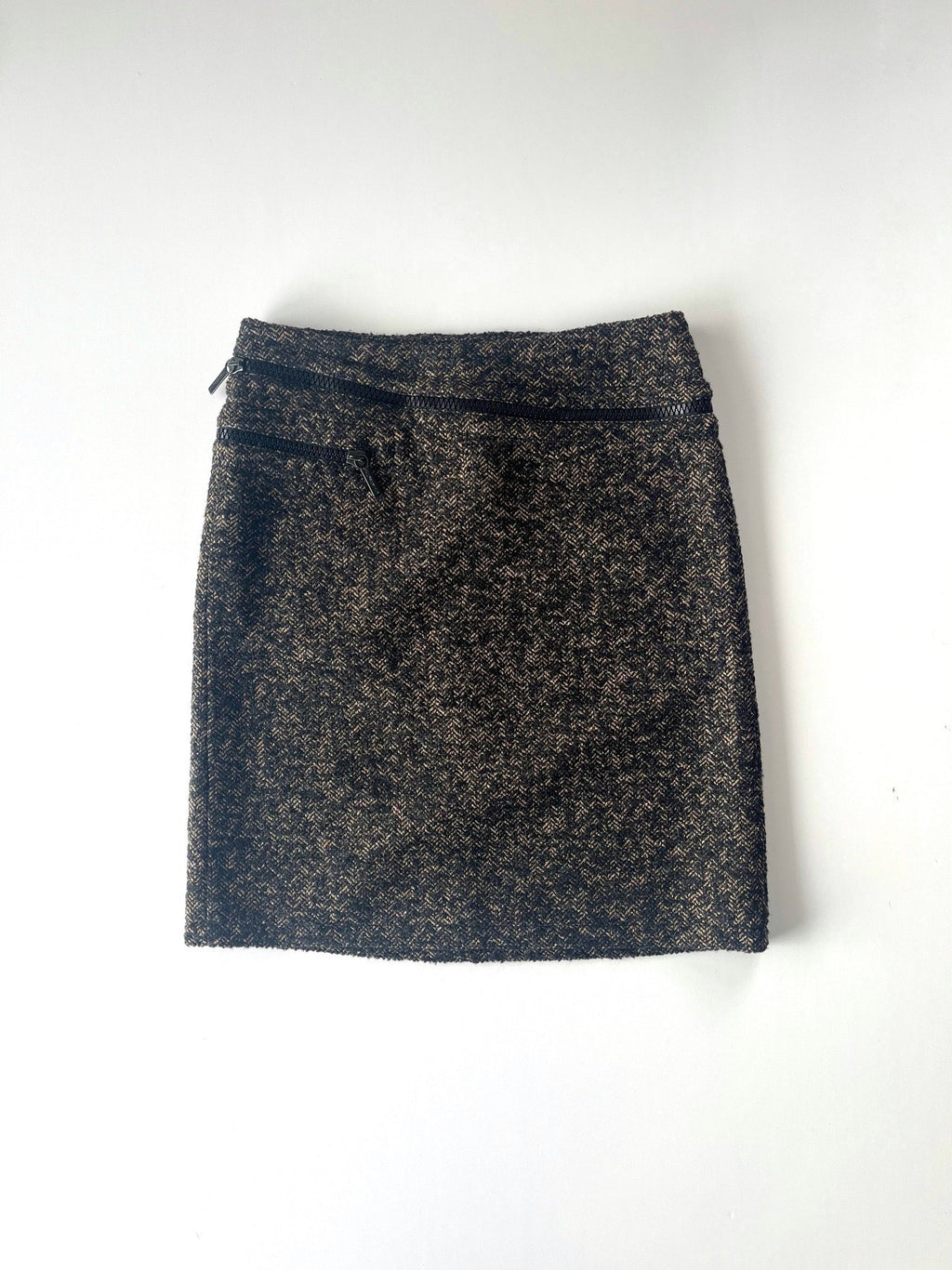 Dirk Bikkembergs Zip-Up Knit Skirt