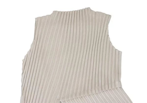 Issey Miyake Vintage Beige Pleated Top