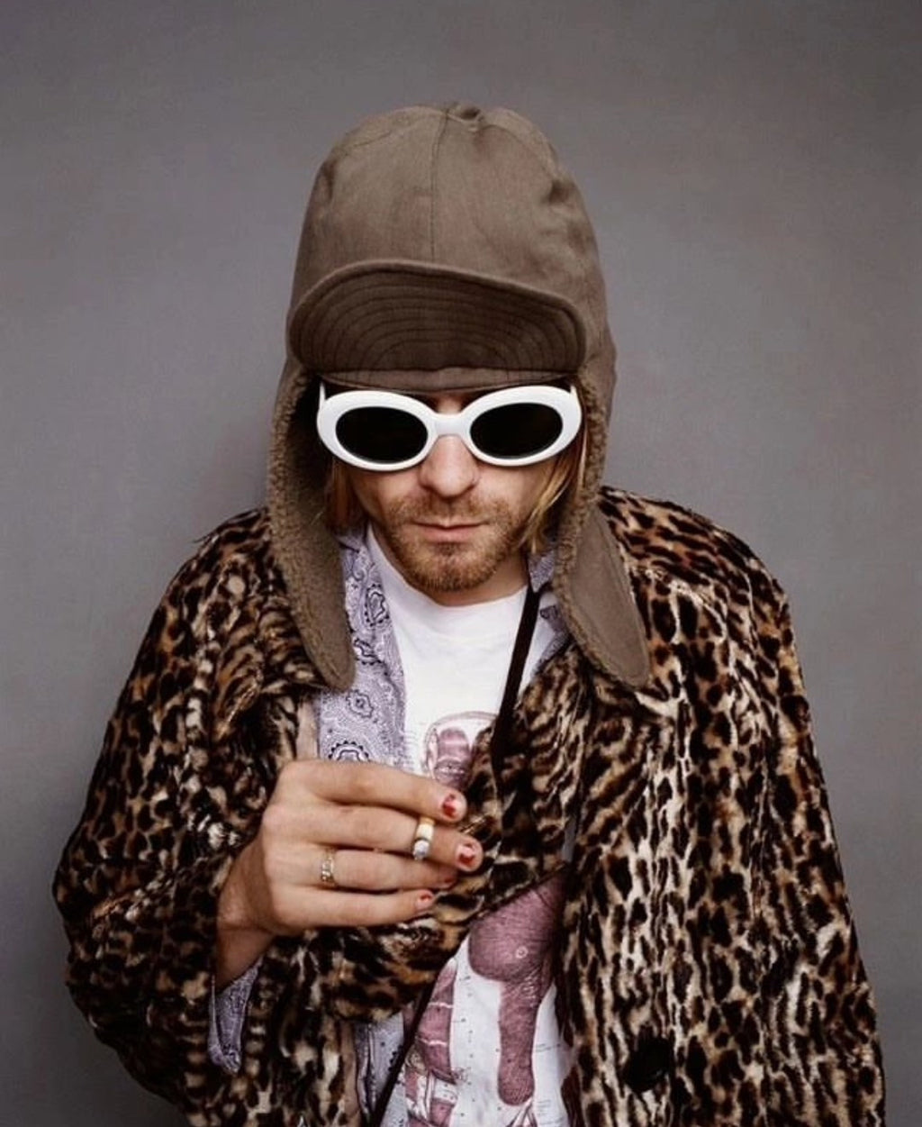 Number (N)ine 2003 Spring/Summer & Autumn/Winter Leopard Print Tear Heart Jacket