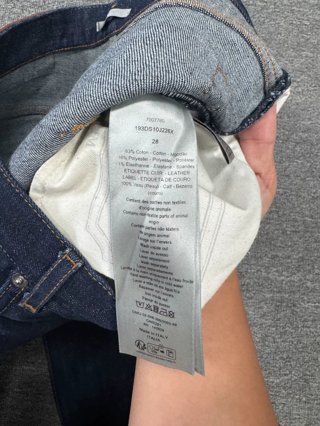 Dior Full Print Denim Jeans
