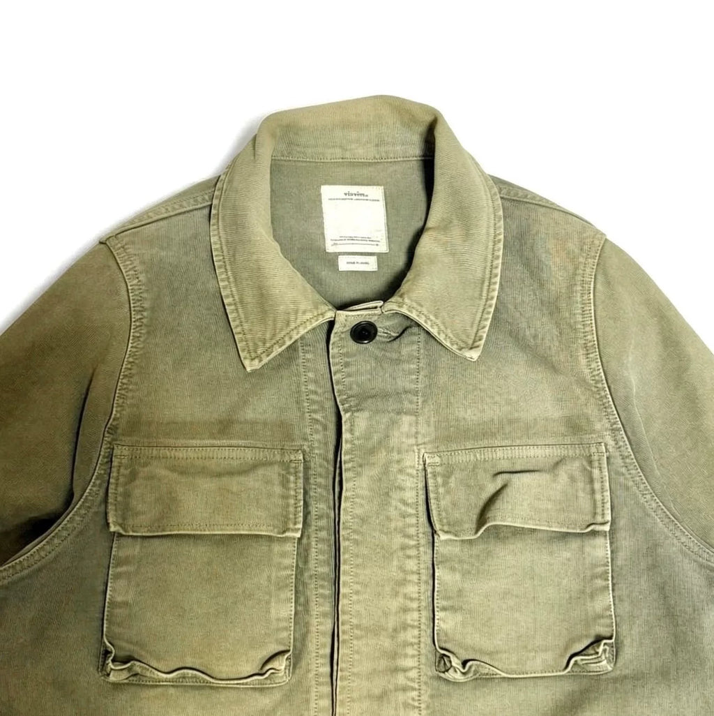 Visvim 20SS Kilgore Spot Cotton G.Cords Washed Distressed Olive Jacket