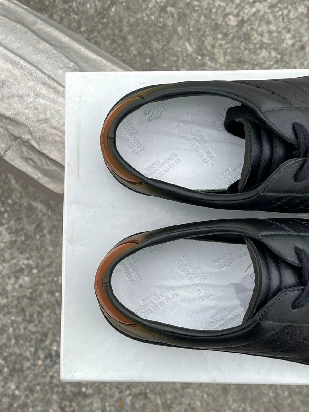 Maison Margiela Painted Leather Sneakers