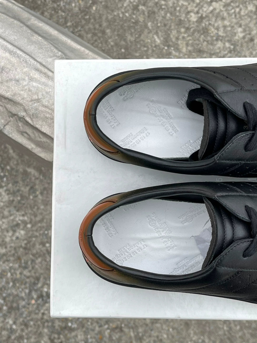Maison Margiela Painted Leather Sneakers