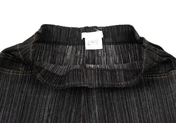 Issey Miyake Vintage Dark Faux-Denim Pleated Pants