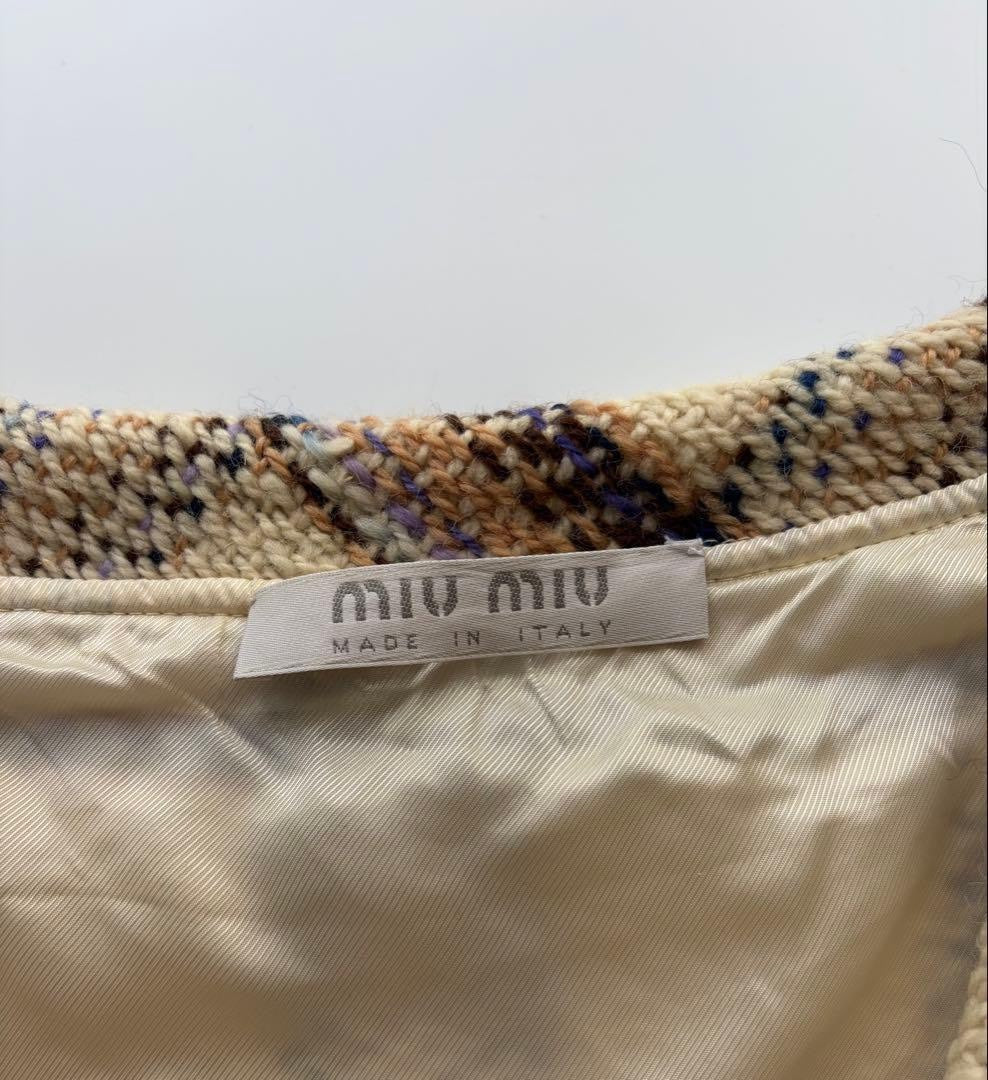 Miu Miu AW00 Runway Wool Plaid Dress