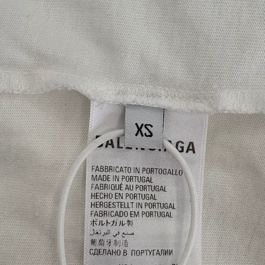 Balenciaga Fashion Letter Print Short Sleeve Top