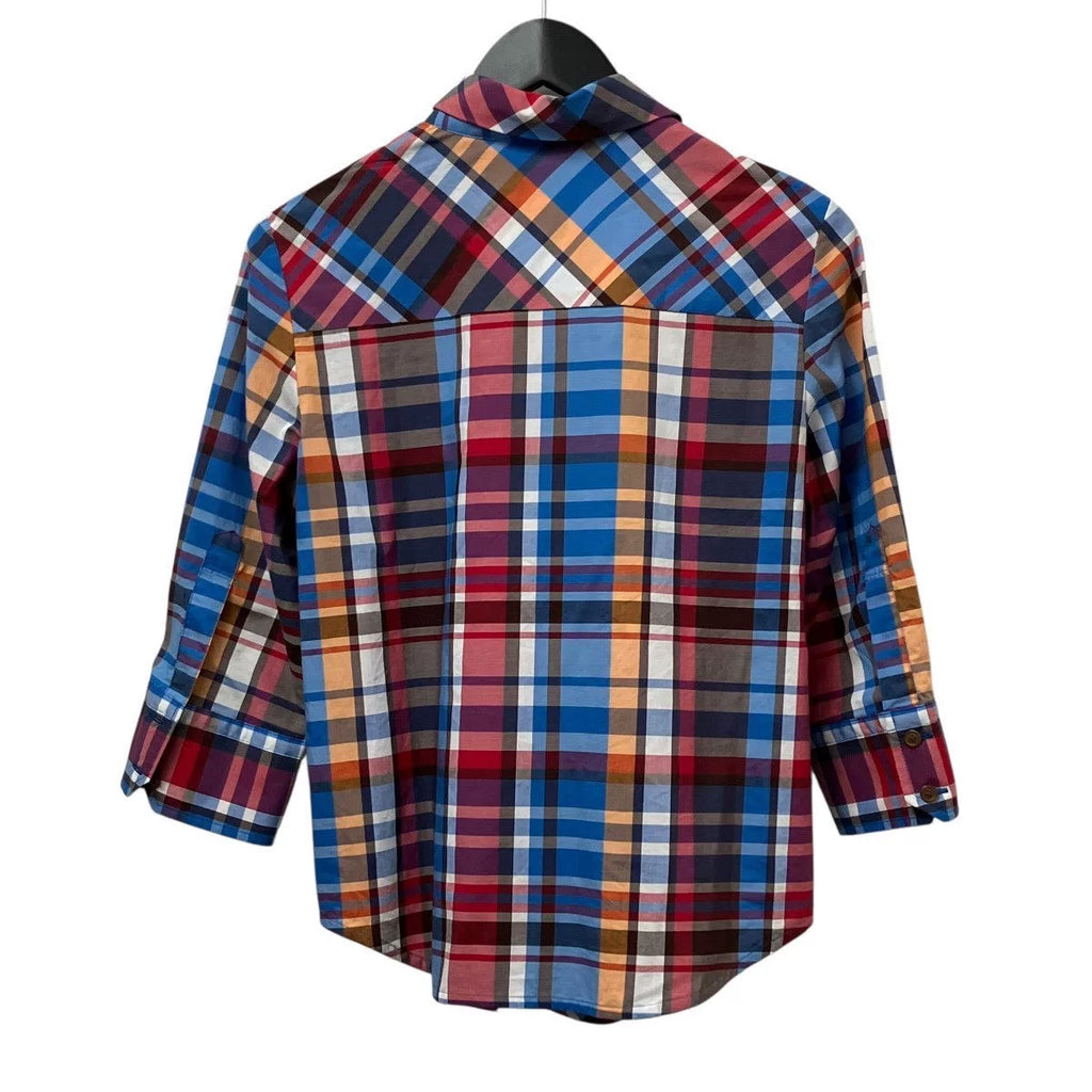 Vivienne Westwood Pleated Collar Plaid Shirt