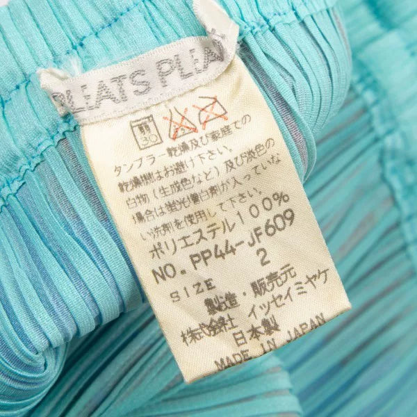 Issey Miyake Vintage Blue Floral Pleated Pants