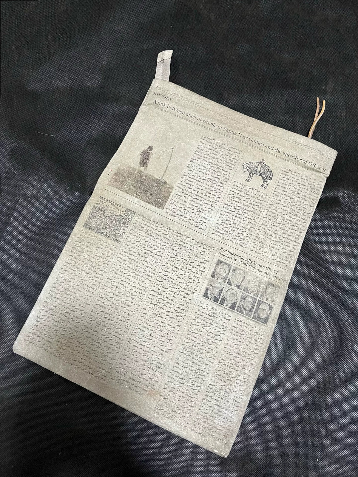 Undercover Takahiro Minagawa Grace Newspaper Leather Bag