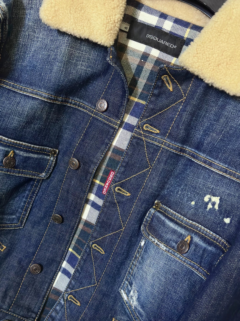 Dsquared2 Washed Denim Short Jacket