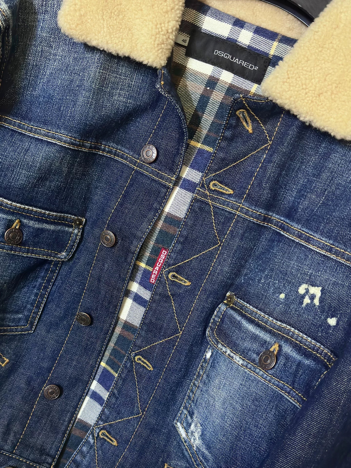 Dsquared2 Washed Denim Short Jacket