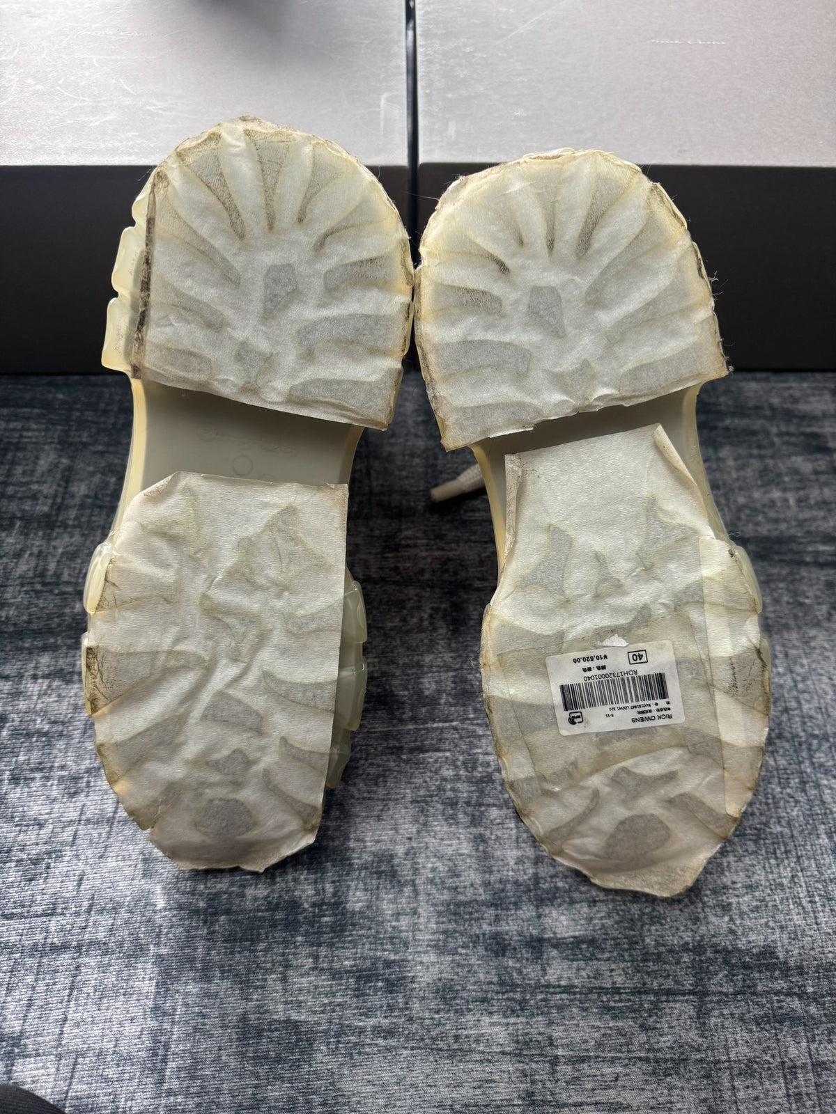 Rick Owens Thick-Lace Boots
