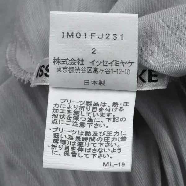 Issey Miyake Vintage Grey Pleated Top