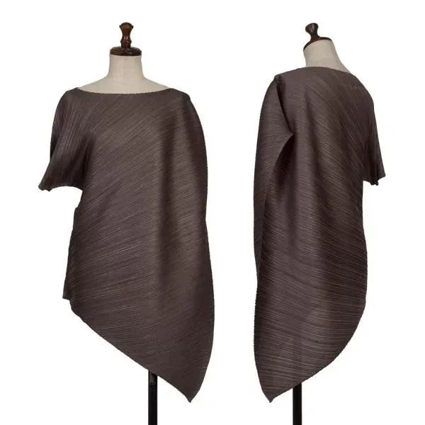 Issey Miyake Vintage Brown Deformed Pleated Top