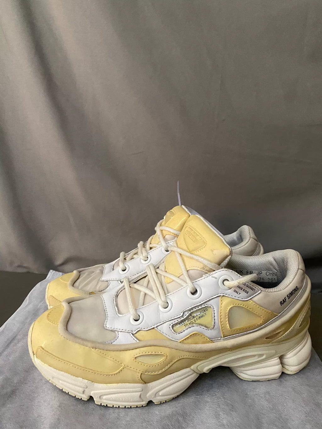 Raf Simons Ozweego White Yellow Sneakers
