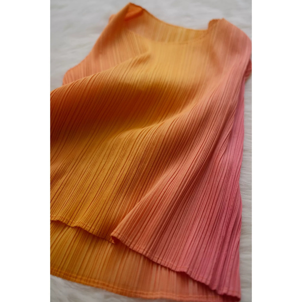 Issey Miy Pleated Vest Top