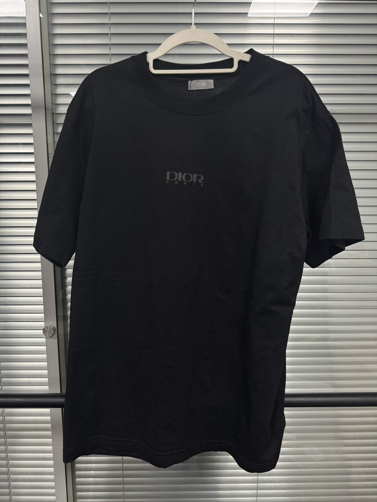 Dior Black 3M Reflective Logo Short Sleeve Top