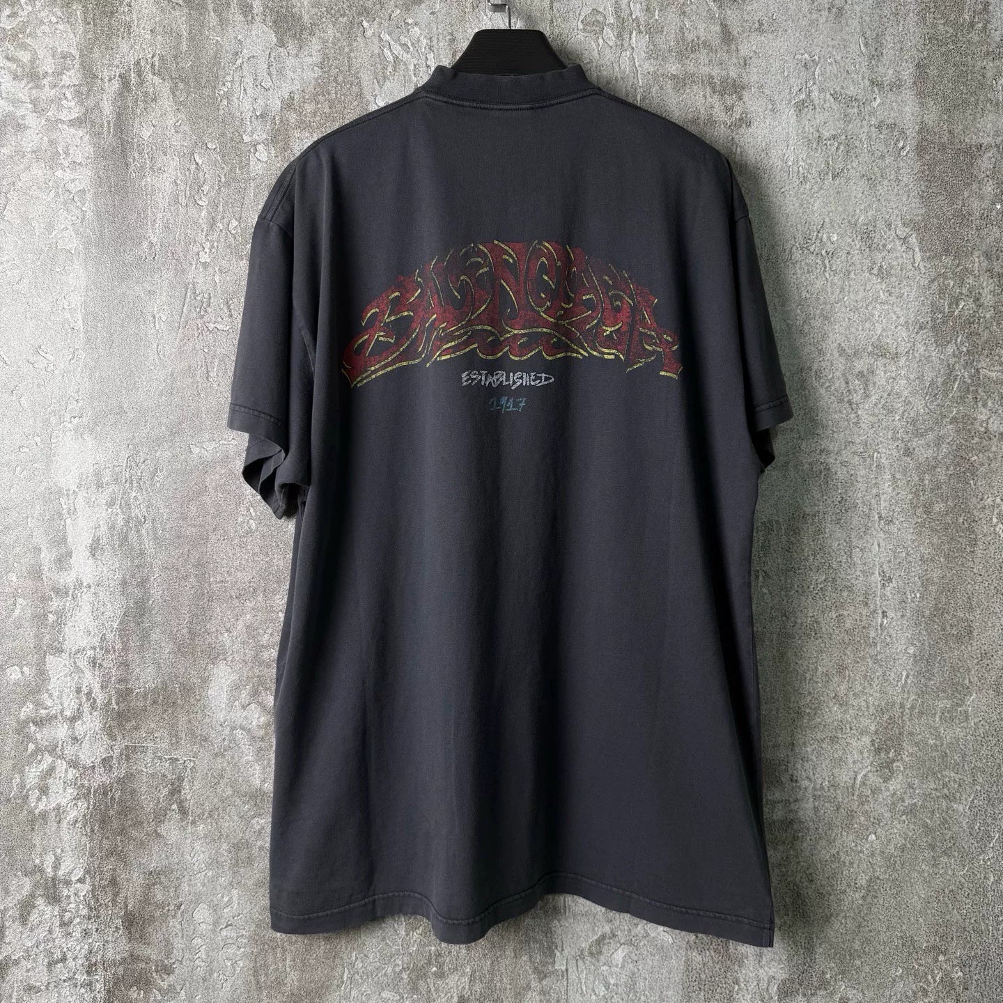 Balenciaga Disaster Limited Edition Flame Print Short-Sleeve T-Shirt