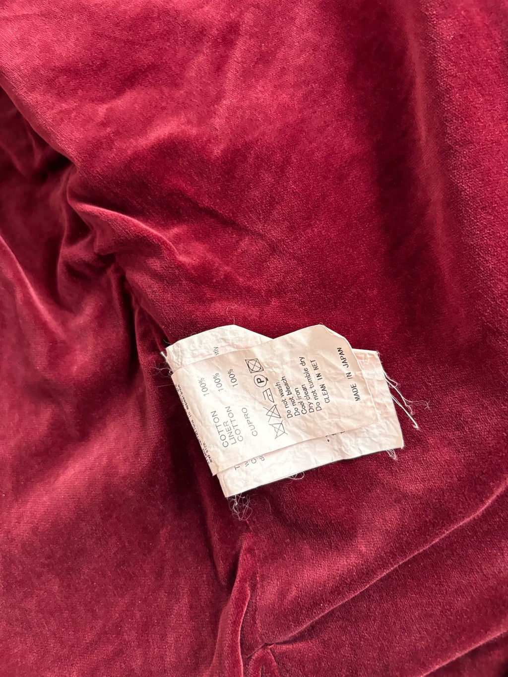 Sacai Vintage Zip Velvet Panel Denim Jacket