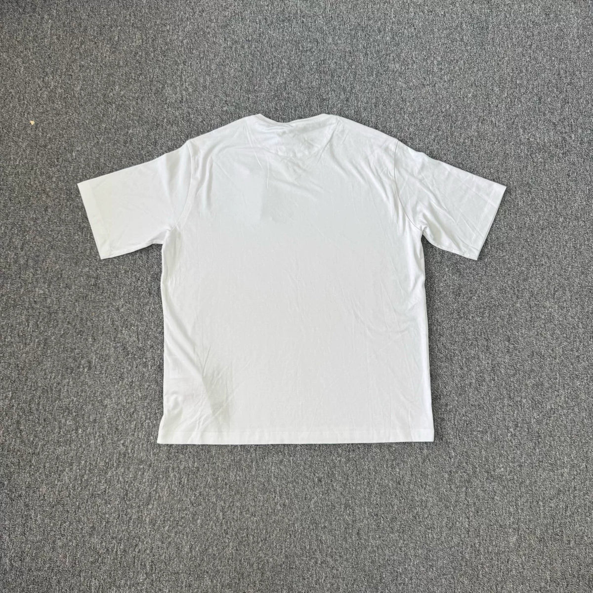Prada white triangle logo short-sleeve T-shirt