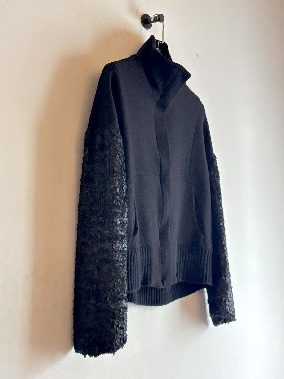 Ann Demeulemeester | Black Feather Short Jacket